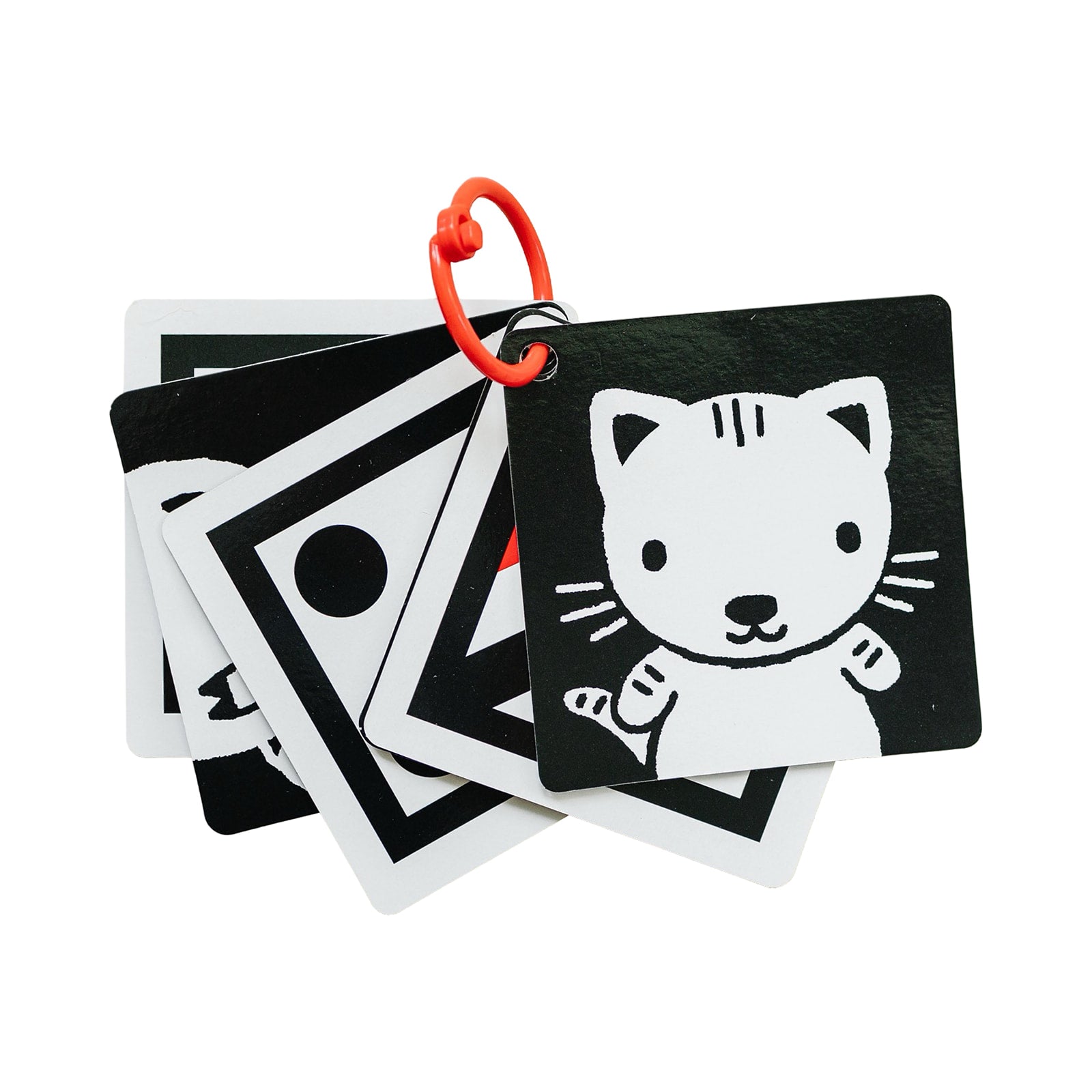 The Original, High Contrast (Black, White, Red) Flashcards for