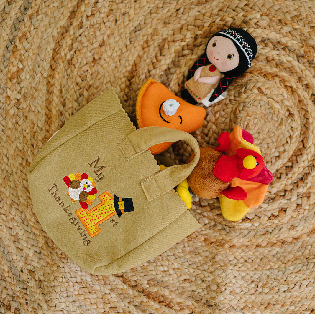 My Baby's First Thanksgiving Holiday Fill and Spill Toy Playset with 4 ct SensoryToys