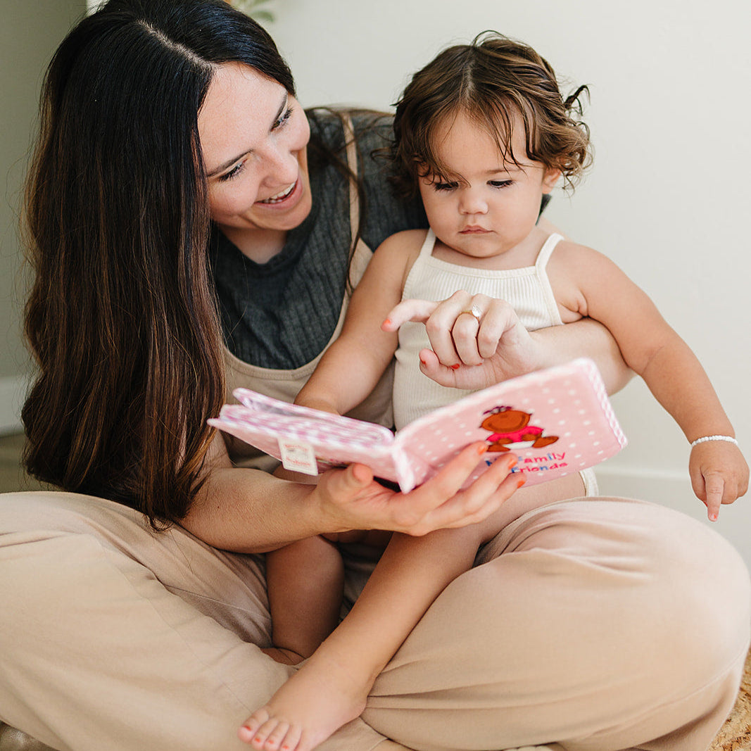 Pink Fleece Baby Girl Photo Album for Black, Brown, Multiracial Baby