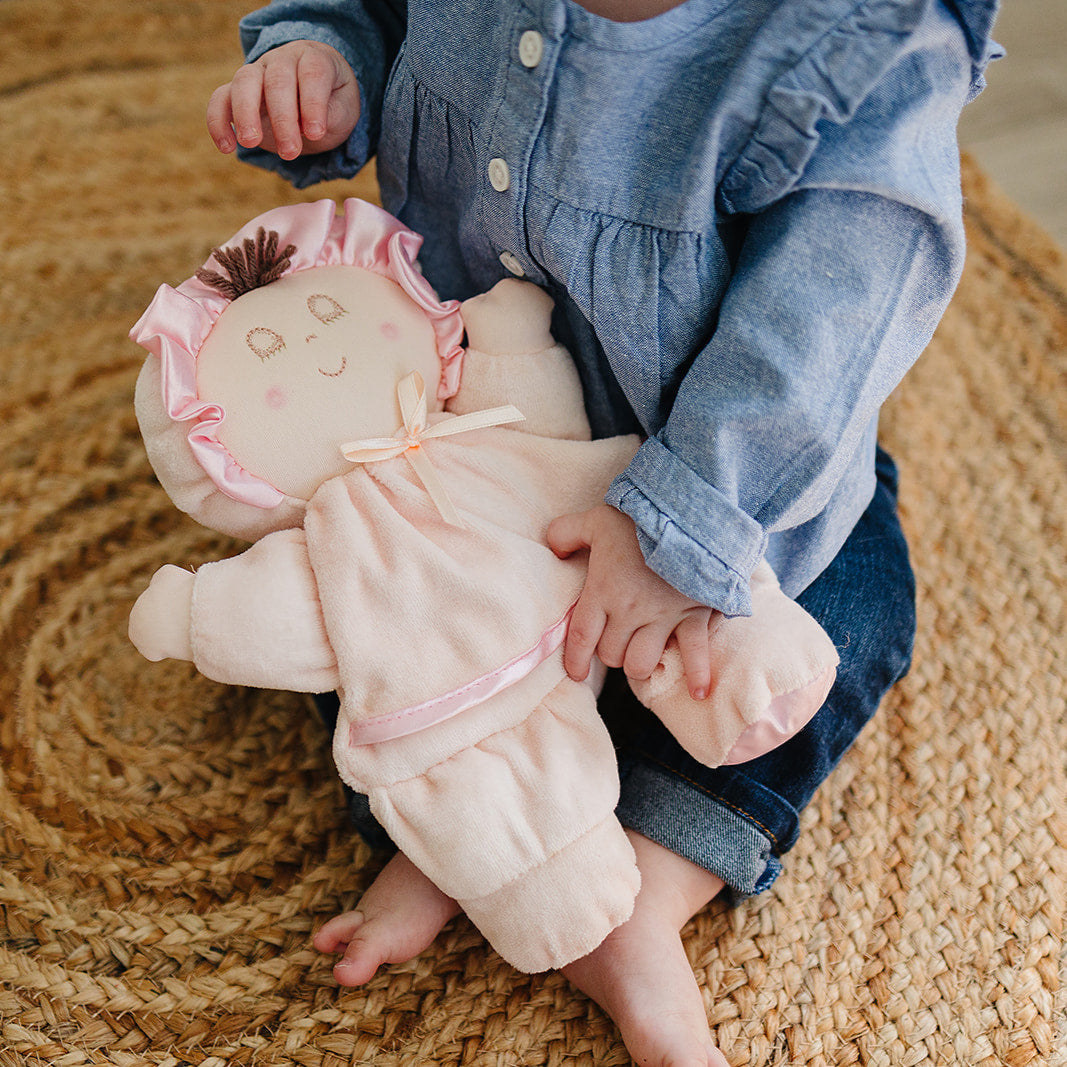 My First Soft Baby Doll - Brown Hair