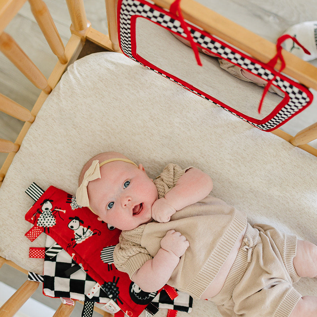 Baby Mirror for Crib or Car in High Contrast Colors