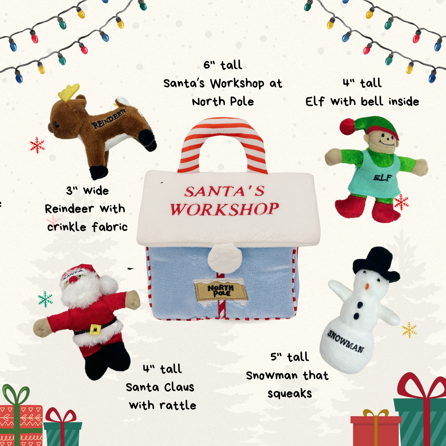 Merry Christmas Santa Workshop Playset