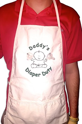 Daddy's Diaper Duty Apron - New Dad Gag Gift