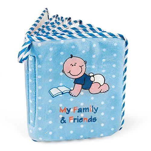 Blue Fleece Baby Boy Photo Album (Holds 15 Photos)