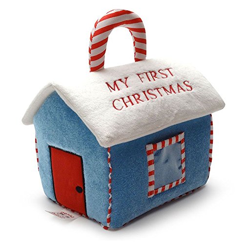My First Christmas Santa's Workshop Playset; 5 Piece Set with Developmental and Sensory Surprise Toys (Santa Claus, Snowman, Reindeer, Elf)
