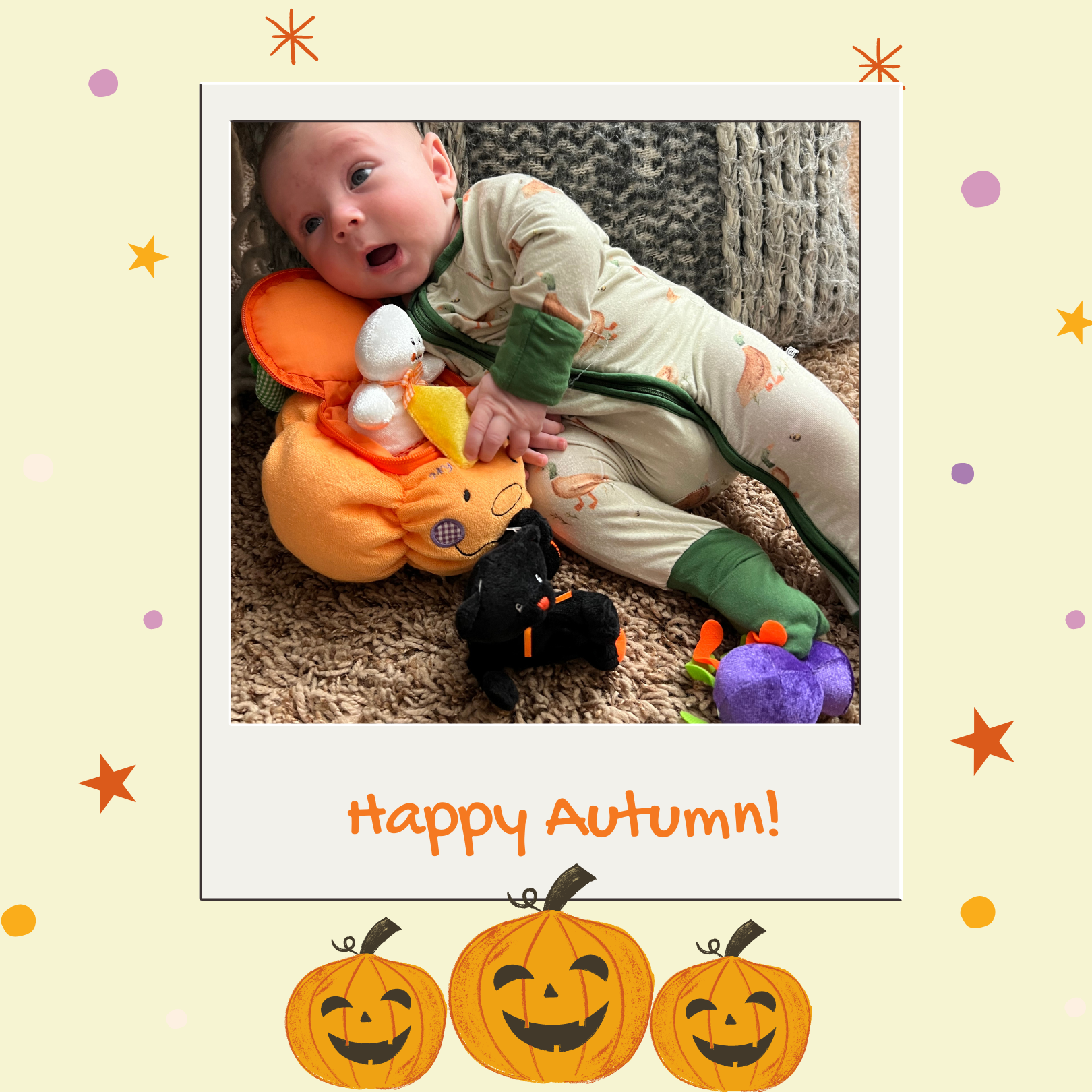 Halloween Stuffed Pumpkin Playset with 4 ct Sensory Toys Genius Babies Toys