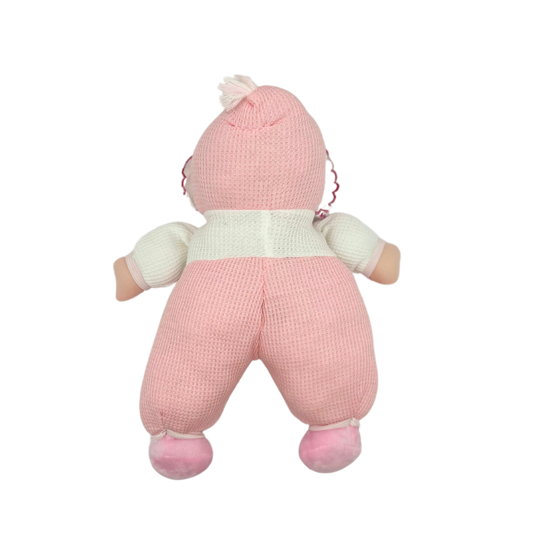 Eden Doll and Lovey in Pink Thermal, 12"