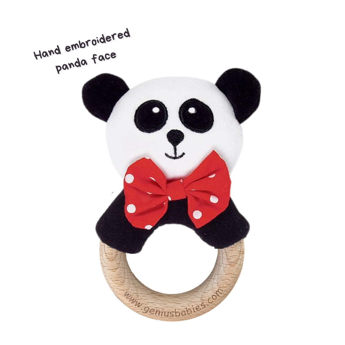 Baby See Rattle High Contrast Baby Rattle | Natural Beechwood | Genius Babies – Genius ...