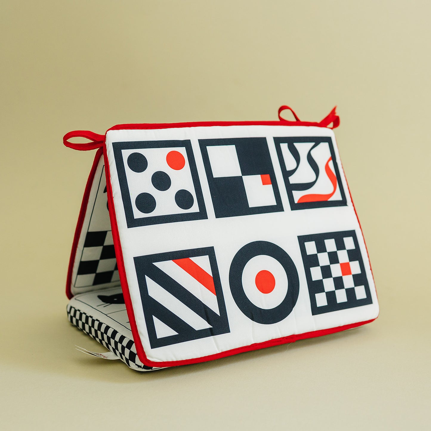 Tummy Time Mirror - High Contrast Black, White, Red