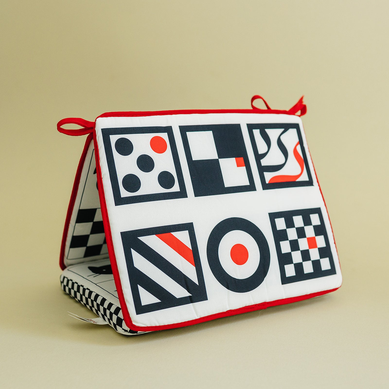 Tummy Time Mirror - High Contrast Black, White, Red