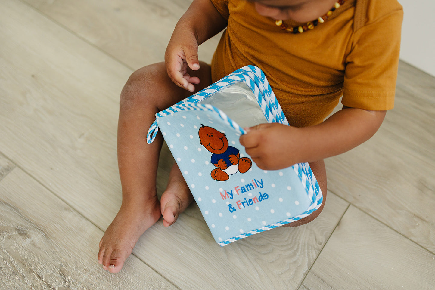 Blue Fleece Baby Boy Photo Album (Holds 15 Photos)