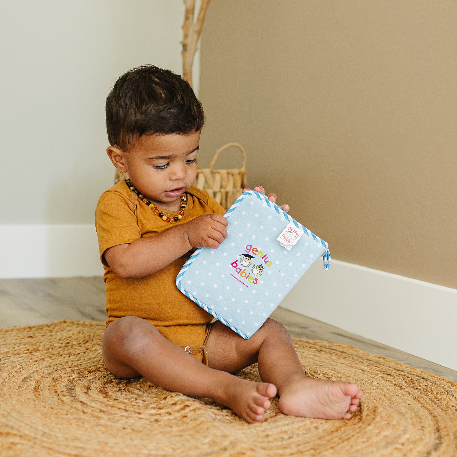 Blue Fleece Baby Boy Photo Album (Holds 15 Photos)