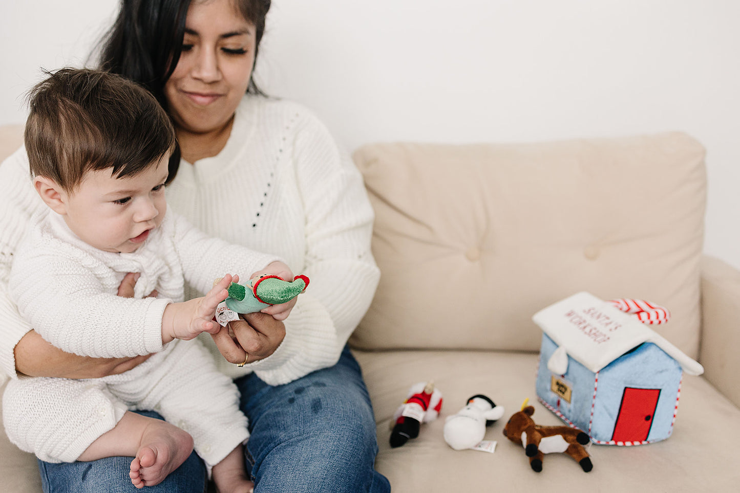 My First Christmas Santa's Workshop Playset with 4 ct Sensory Toys