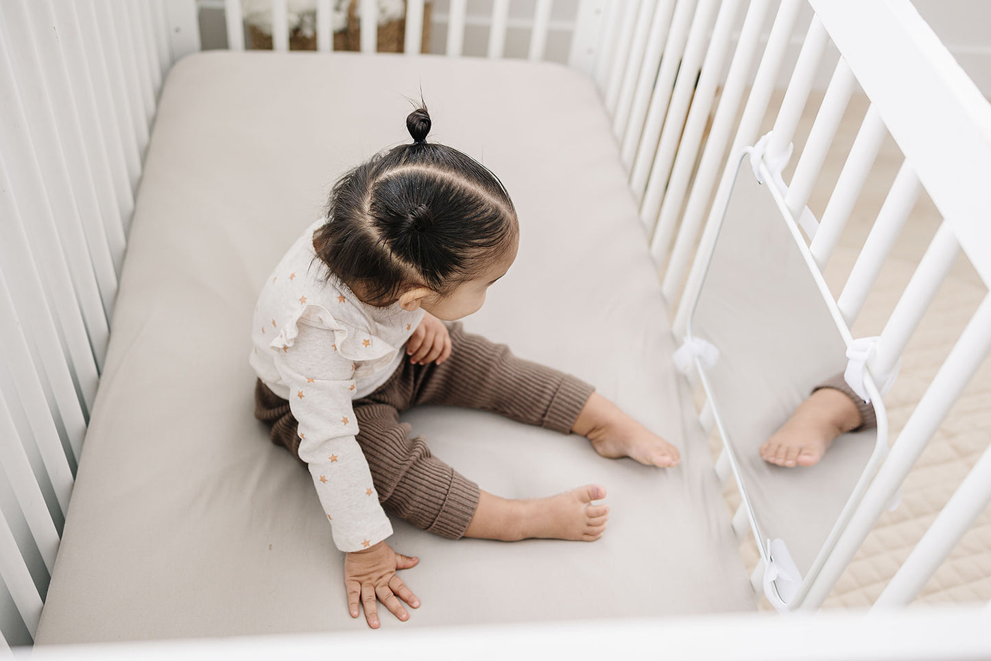 Large, Double-Sided Baby Mirror with High Contrast Images