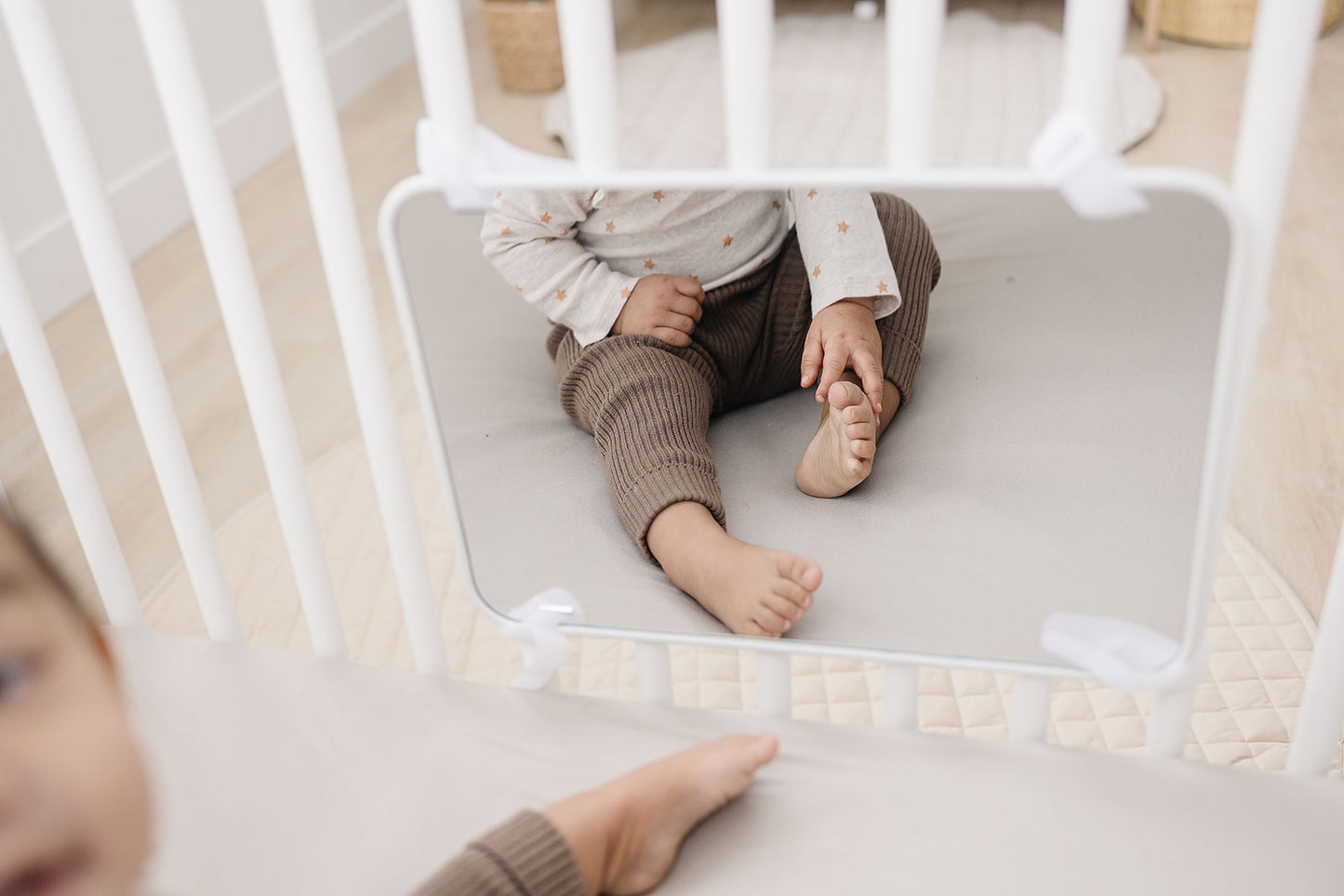 Large, Double-Sided Baby Mirror with High Contrast Images