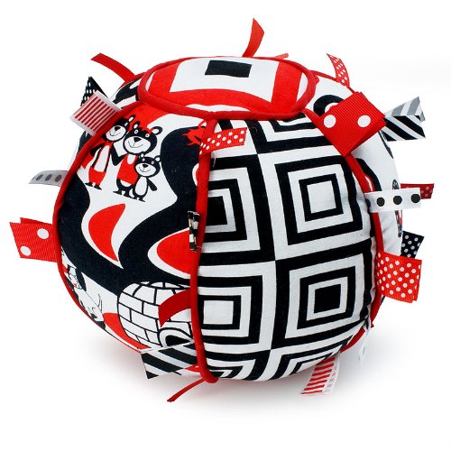 Soft Ribbon Tag Ball with Chime (7" Diameter)
