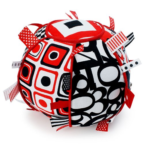 Soft Ribbon Tag Ball with Chime (7" Diameter)