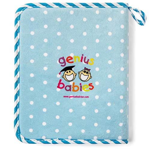 Blue Fleece Black, Brown, Multi-raclal Baby Boy Photo Album (Holds 15 Photos)