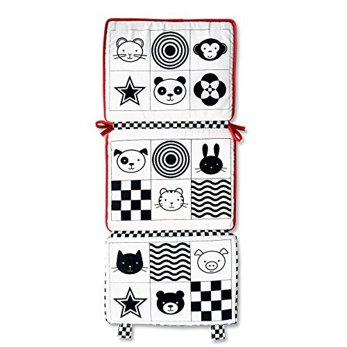 Tummy Time Mirror - High Contrast Black, White, Red