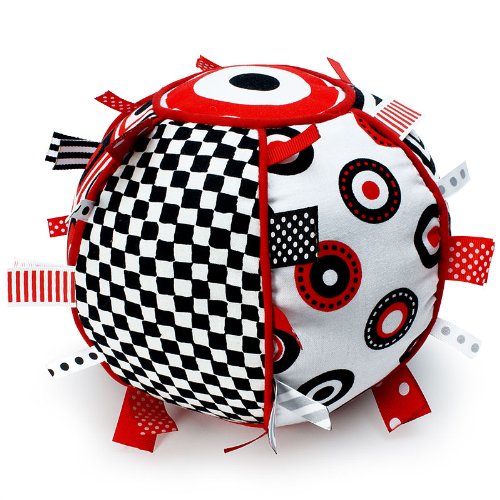 Soft Ribbon Tag Ball with Chime (7" Diameter)