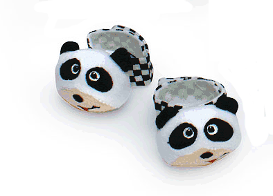Panda Infant Toy Wrist Rattles Set